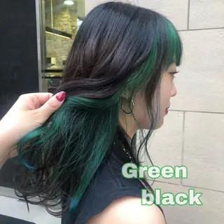 ロング カラー ヘアアレンジ TSUNA 🌙 Lim 五反田のマツエク・マツパデザイン