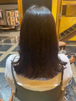 セミロング 田中 沙織のヘアスタイル