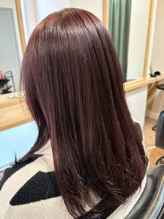 セミロング カラー 荒木 帆香のヘアスタイル