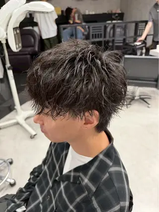 パーマ メンズ ⚡️大宮パーマ特化 美容師⚡️ 真裟斗のヘアスタイル