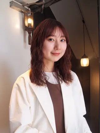 ミディアム パーマ 似合わせカラー /パーマ🪿 moeのヘアスタイル