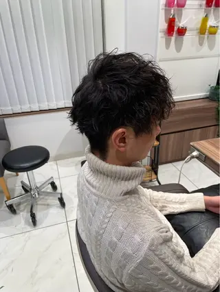 パーマ メンズ カットマン💎& 透明感カラー✨レオのヘアスタイル