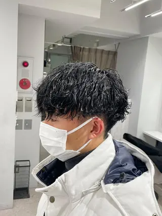 パーマ メンズ 京都河原町 メンズパーマ助川龍哉のヘアスタイル