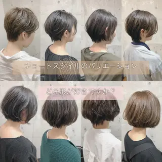 ショート カラー パーマ 増山 大起のヘアスタイル