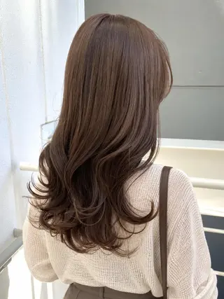 セミロング カラー 初めてでも安心🌟 newi町田✂のヘアスタイル