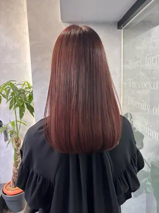 セミロング ボブ×レイヤーカット 透明感カラー/Fuuのヘアスタイル