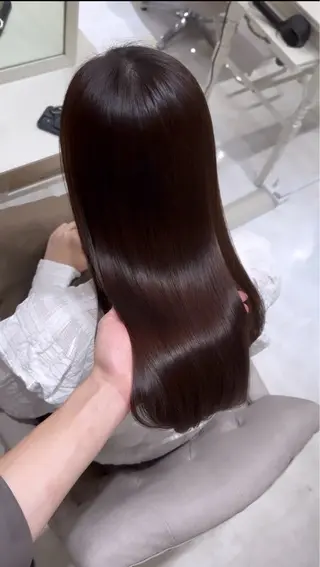 ロング カラー 縮毛矯正×髪質改善 小笠原大樹のヘアスタイル