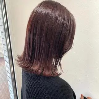 ミディアム カラー shiho .のヘアスタイル