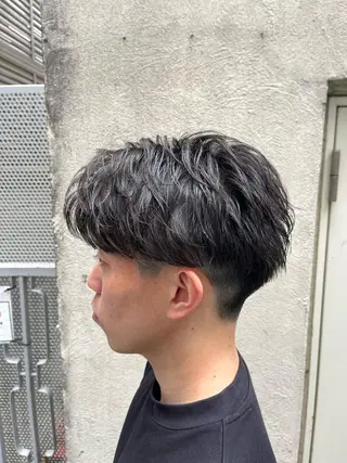ショート パーマ メンズ 🏆メンズヘア特化 🥇代表りんぺーのヘアスタイル