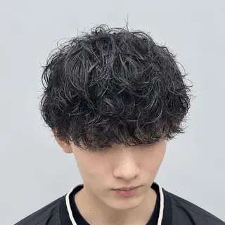 ミディアム パーマ メンズ yukiho❤️ GAUDI 池袋のヘアスタイル