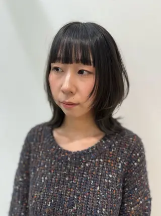 ミディアム カラー 髪質改善×艶カラー 🌼Haru🌼のヘアスタイル