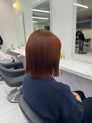 ミディアム カラー パーマ ヘアアレンジ メンズ キッズ 韓国系🇰🇷🩶 艶暗髪/MEIのヘアスタイル