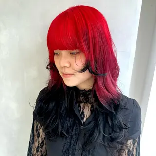 カラー デザインカラー/パー マ🦖外岡咲希🦖のヘアスタイル