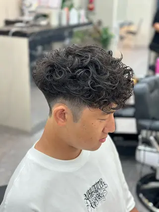 パーマ メンズ メッシュパーマ支持率 ◎大宮/隼也のヘアスタイル