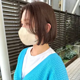 ショート カラー 髪質改善 縮毛矯正/ レイヤー/銀座/本木のヘアスタイル