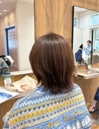 ミディアム カラー 透明感カラー🌿 ｍｏｅのヘアスタイル