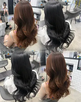 ロング 韓国🫧髪質改善🫧 縮毛矯正🫧陽菜🫧のヘアスタイル