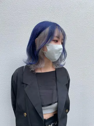 ショート 艶髪/Wカラー 蓮のヘアスタイル