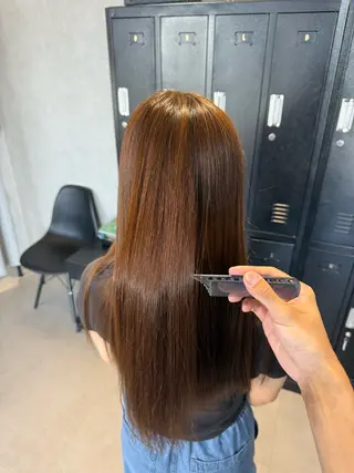 ロング ルービック奈良 平本 温大のヘアスタイル