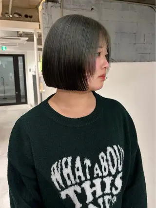 ミディアム 🪐hikari /切りっぱなしボブのヘアスタイル