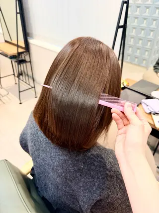 ミディアム 縮毛矯正/髪質改善 /SATOKOのヘアスタイル