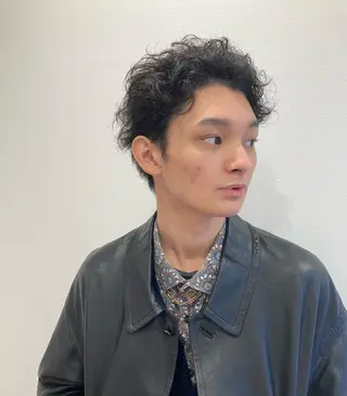 パーマ メンズ リベイルけんた モデル募集のヘアスタイル