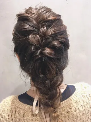 セミロング ヘアアレンジ 伊藤 いほみのマツエク・マツパデザイン