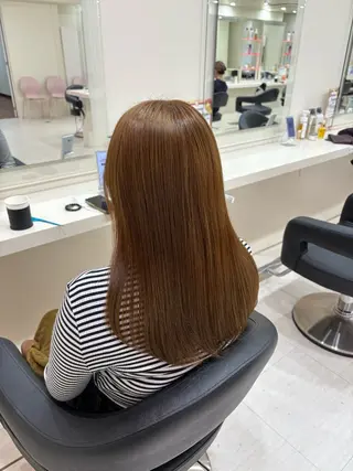 セミロング カラー 💟RINNA 艶カラー💟のヘアスタイル