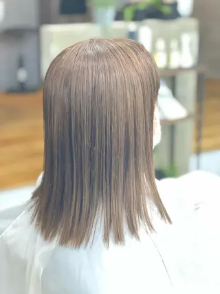 セミロング カラー THE PARK キシオカのヘアスタイル