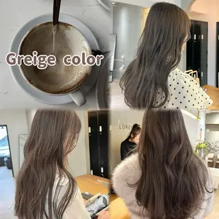 セミロング カラー ヘアアレンジ 似合わせレイヤー ＆縮毛矯正のヘアスタイル