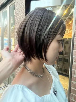 ミディアム カラー パーマ ヘアアレンジ メンズ キッズ ネイル マツエク・マツパ アイブロウ 久木原 ゆりのヘアスタイル