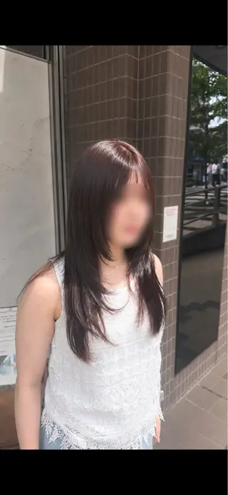 ロング カラー 小池 かなこのヘアスタイル