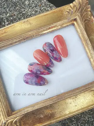 ネイル arm in arm ︎✿Yamamotoのマツエク・マツパデザイン