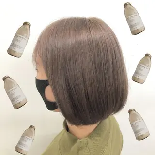 ショート カラー パーマ ヘアアレンジ メンズ キッズ 上品＆韓国風 🥀海心🥀のヘアスタイル