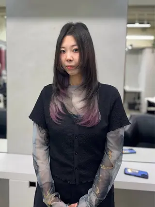 カラー yasuハイトーン/ デザインカラーのヘアスタイル