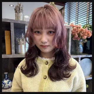 ミディアム 透明感ダブルカラー/ 似合わせボブ👑涼介のヘアスタイル