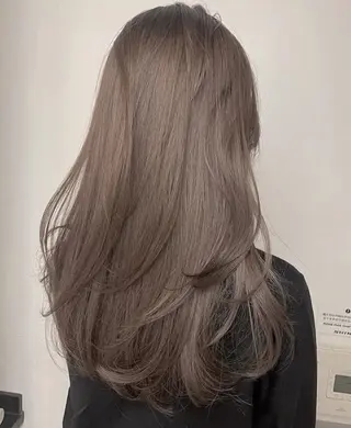 ロング カラー 小澤 わかなのヘアスタイル