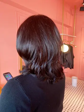 ミディアム 長澤 しずくのヘアスタイル