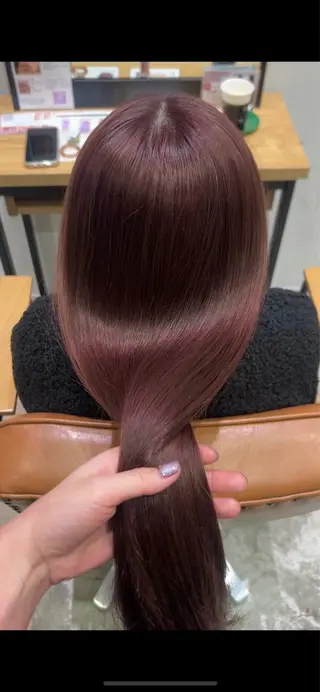 ロング カラー 🫧寒色カラー/透明 感ブラック/Risaのヘアスタイル