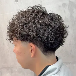 ショート パーマ ヘアアレンジ メンズ MENIN メンズ サロン 望月 涼太のヘアスタイル