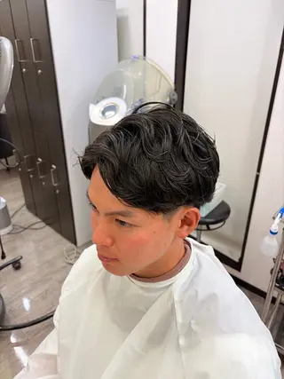 ショート パーマ メンズ 小野泰輝 幡ヶ谷/モデル募集中のヘアスタイル