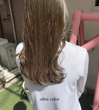 セミロング カラー パーマ ヘアアレンジ メンズ キッズ ネイル マツエク・マツパ アイブロウ coco♡ 韓国hairのヘアスタイル