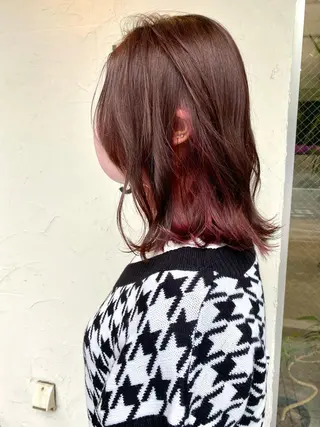 セミロング Sabby氏川洸希 パーマのヘアスタイル