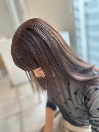 セミロング カラー ヘアアレンジ 【代表】 たき〜のヘアスタイル