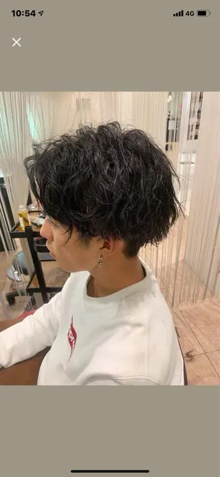 ミディアム 永島 諒のヘアスタイル