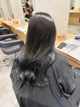 ロング カラー 巻ける髪質改善🫧ハ イライト/永田汰伊智のヘアスタイル