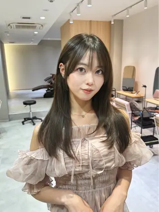 ロング 岩崎 太陽のヘアスタイル