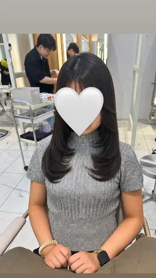 セミロング ヘアアレンジ /カラー和田茉日琉のヘアスタイル