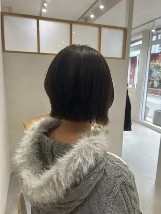 ミディアム Mao 🎀bob 赤み撃退🌿艶カラーのヘアスタイル