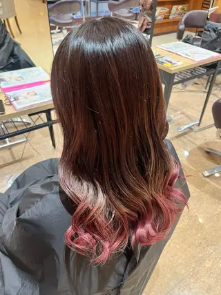 カラー ハイトーンカラー🎀 はなえのヘアスタイル